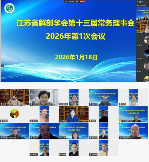 江苏省解剖学会第十三届常务理事会2026年第一次会议顺利召开