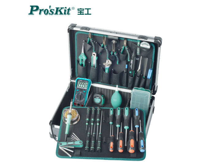 宝工(Pro'sKit)PK-1305NH专业电路维修工具组 家用工具箱套装五金工具套装(39件)