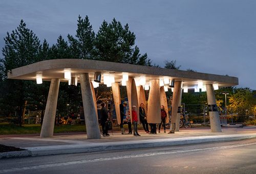 “Station of Being”智能公交站,瑞典/建筑