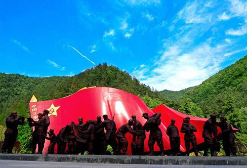 葛牌镇红色小镇,陕西/景观