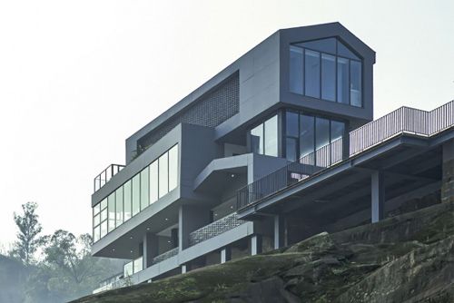 水土老街手爬岩咖啡馆，重庆/建筑