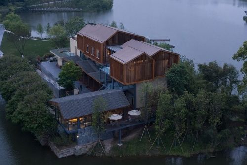 明月湖沙金小学改造咖啡馆,重庆/建筑