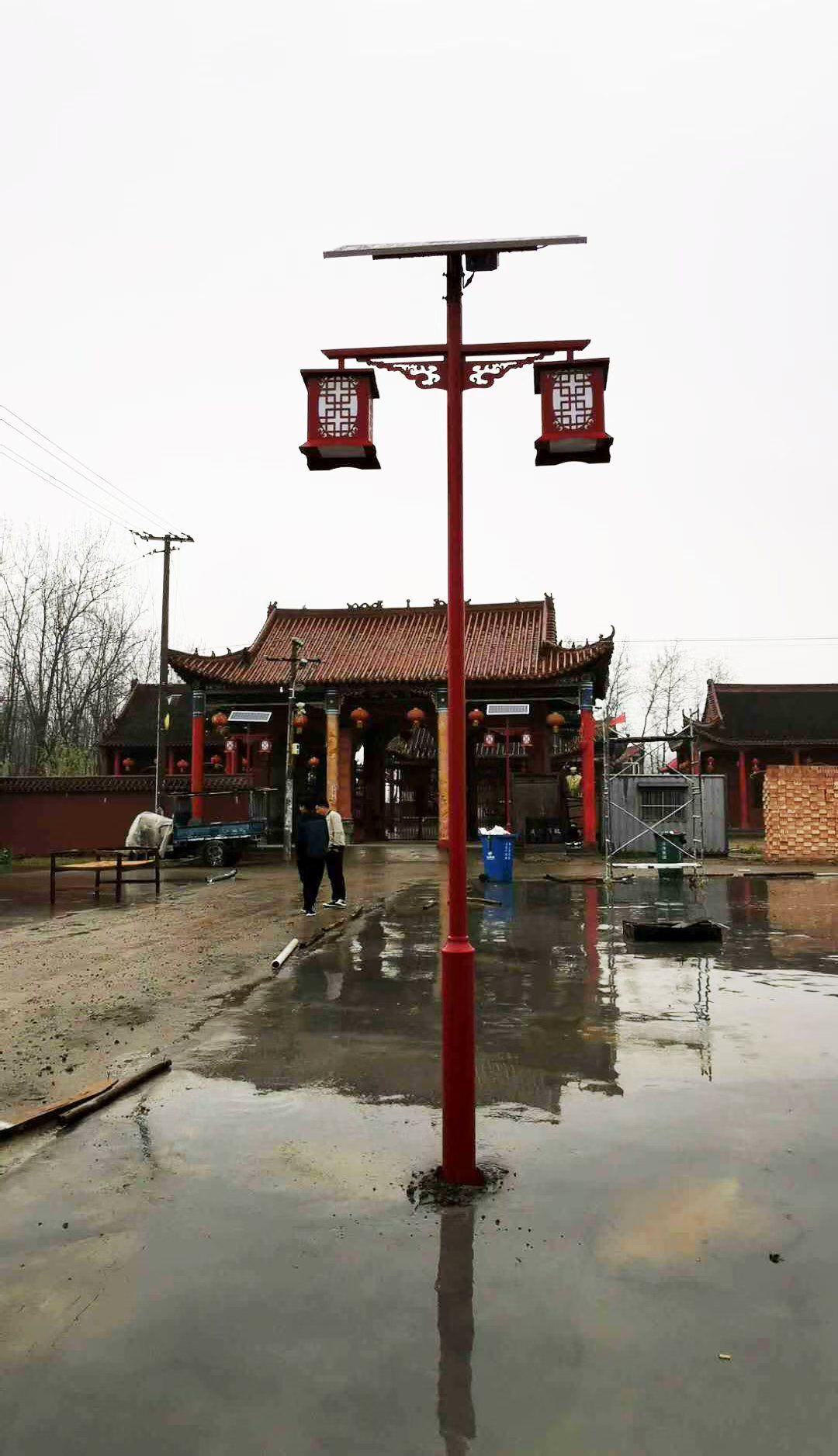 山东单县安蔡楼镇太阳能景观灯项目