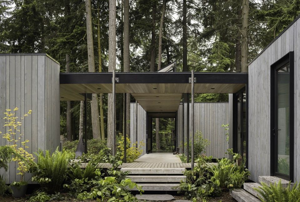Whidbey模块化预制住宅，华盛顿州 / Wittman Estes