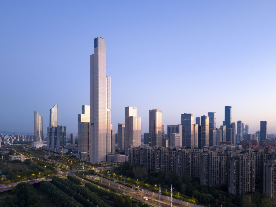 南京金融城二期416米超高层建筑落成 / gmp