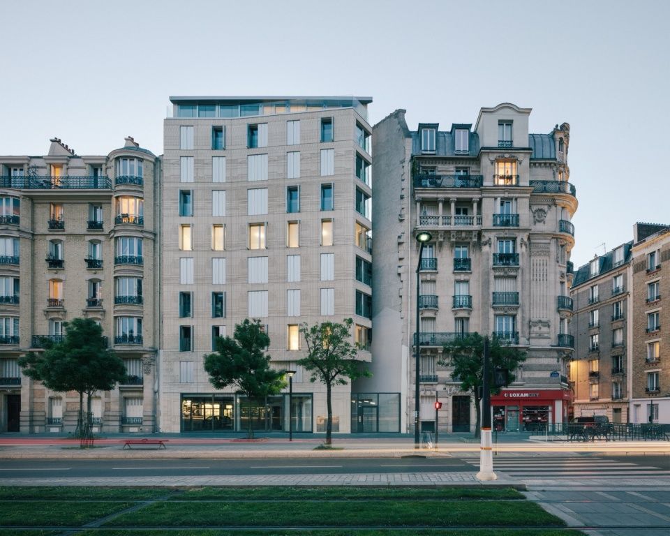 Poniatowski大道105号 &12套社会住房 + 1套商业用房,巴黎 / MARS Architectes