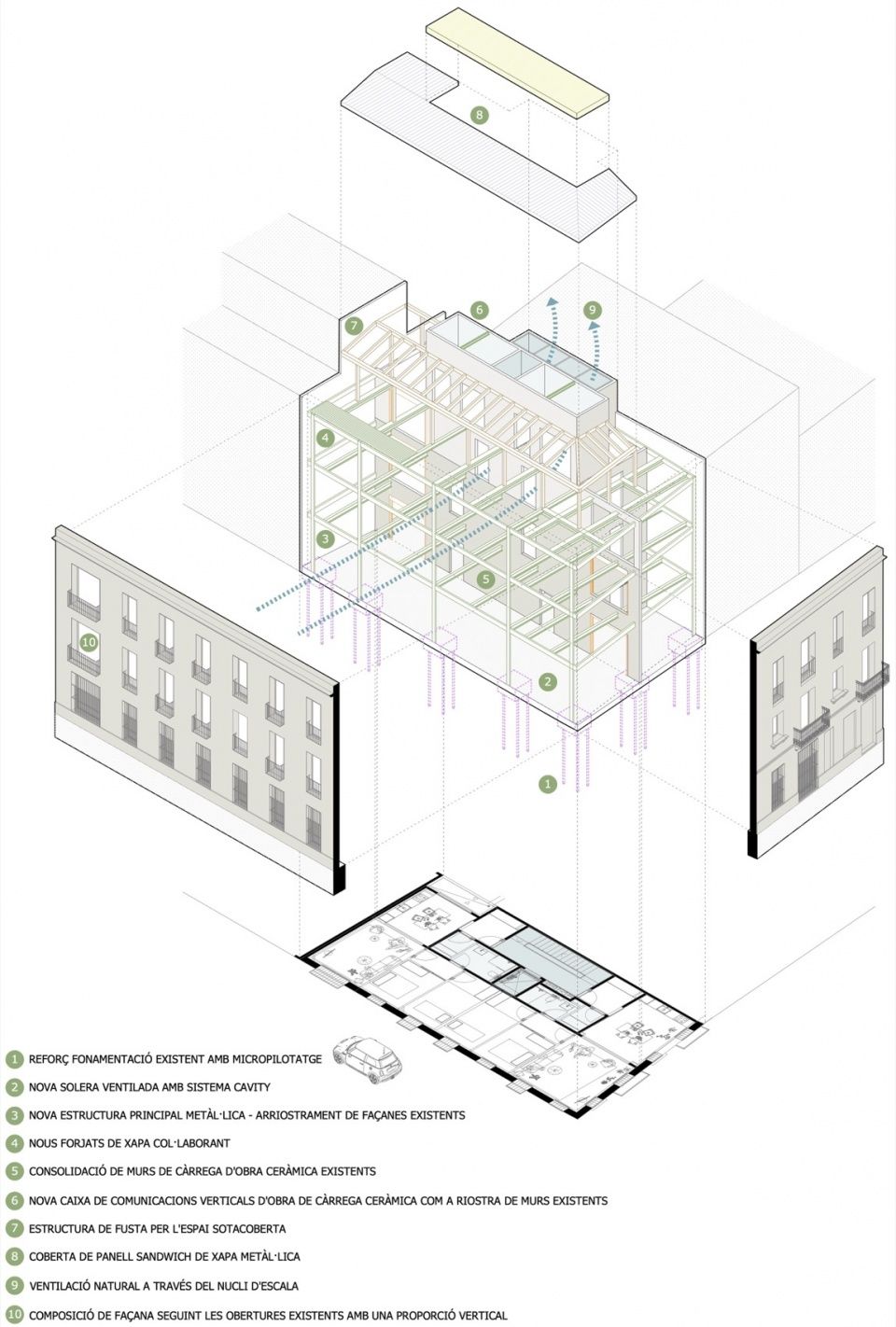 Planas i Casals – Triomf 7住宅改造,西班牙 / Sau Taller d’Arquitectura