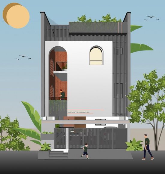 Nekola & s住宅 & 庭院之间,印度金奈 / Studio Riba