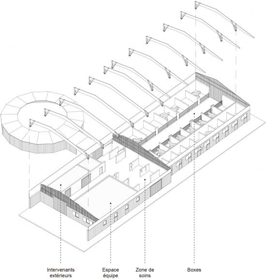 拉赛城堡赛马马厩建设(53省),法国 / Carmen Maurice Architecture