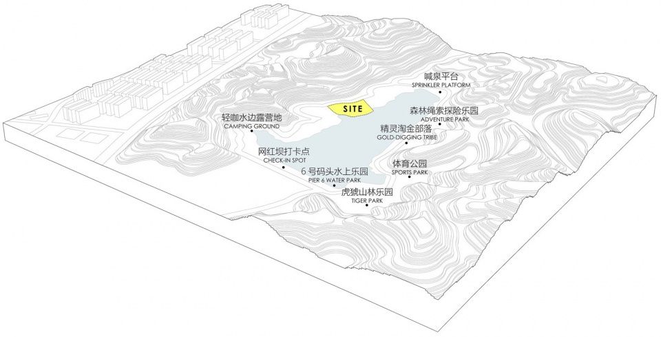 六泉湖水探索乐园,宜昌 / HID翰地景观