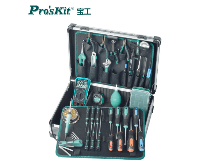 宝工(Pro'sKit)PK-1305NH专业电路维修工具组 家用工具箱套装五金工具套装(39件)