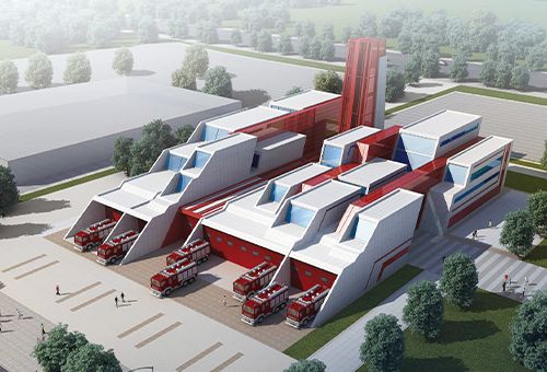 铁西特勤消防站，鄂尔多斯/建筑