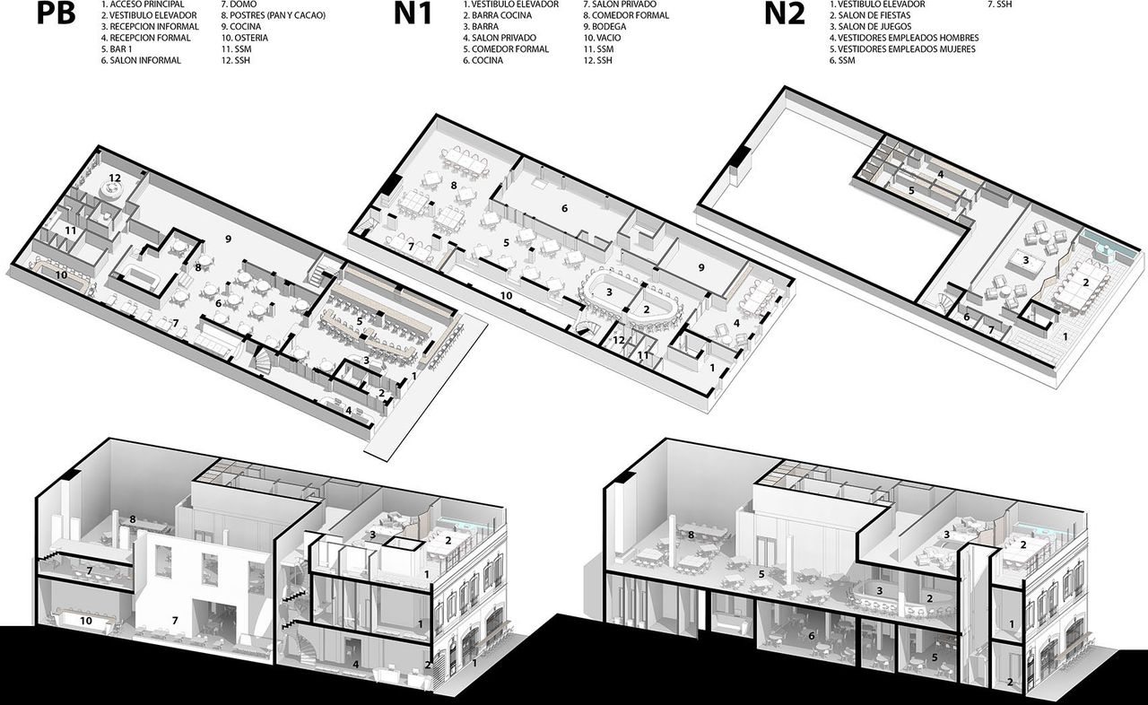 Fónico & Rayo餐厅与酒吧，墨西哥 / FGP Atelier